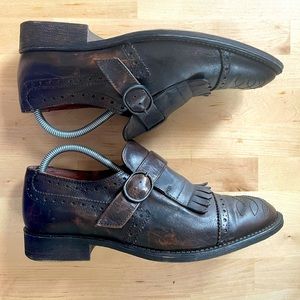 Zara shoe brown vintage look size US 7,5/Eur 38